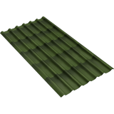 Лист кровельный Ондулин Черепица x5 SR-150 3D 1,95*0,95 м. зеленый шт.